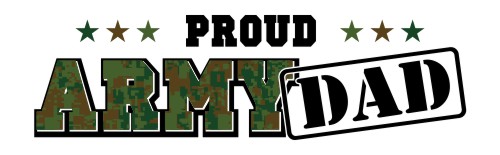 Download Proud Army Dad Bumper Sticker | MakeStickers
